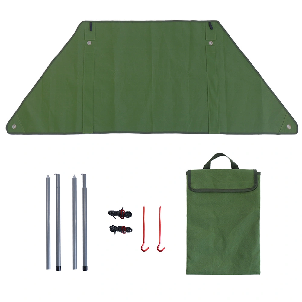 Outdoor Thickened Canvas Fabric Fence Camping Stove Wind Breaker Outdoor Cooking Wind Shield for Camping Windscreen