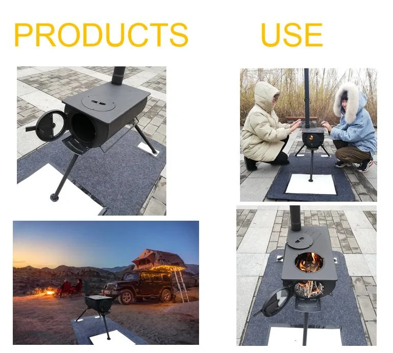 High Quality Outdoor Camping Stove with Portable and Stylish Wood Fuel for Fish Roasting Outdoors