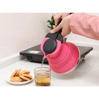 Hiking Camping and Indoor Foldable Silicone Kettle Boiled Water Ideal Wbb20011